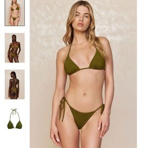 Monday Swimwear bikini Set in Olive